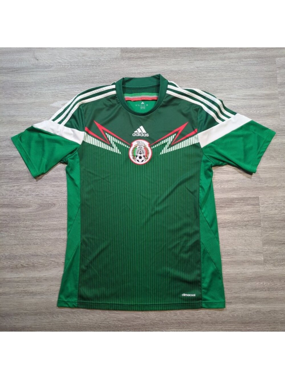 Adidas Mexico 2013 2014 Men's Medium World Cup Home Jersey Green G86985